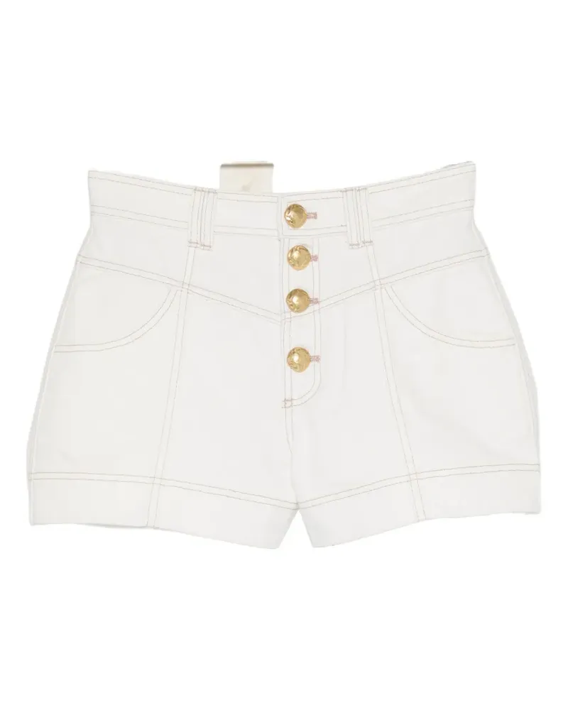 Aje. Liliana Jeans-Shorts - Weiß Weiß