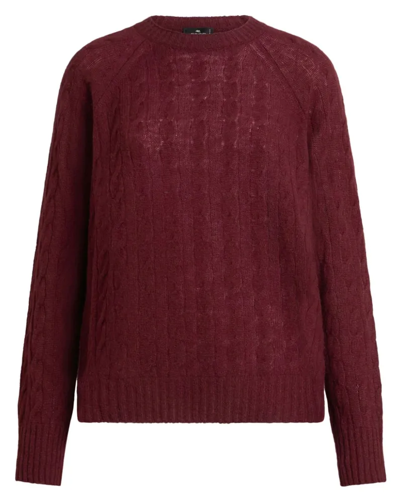 Etro Kaschmirpullover mit Zopfmuster - Rot Rot