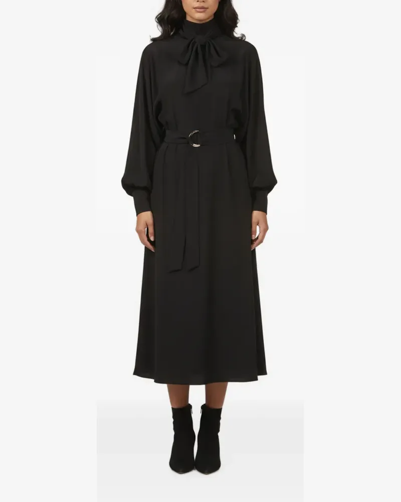 Zimmermann Kleid mit Fledermausärmeln - Schwarz Schwarz