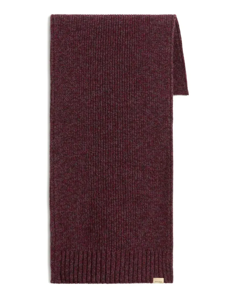 Woolrich Gerippter Mouline Wollschal - Rot Rot