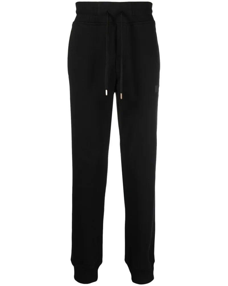 Versace Jeans Jogginghose mit Logo-Patch - Schwarz Schwarz