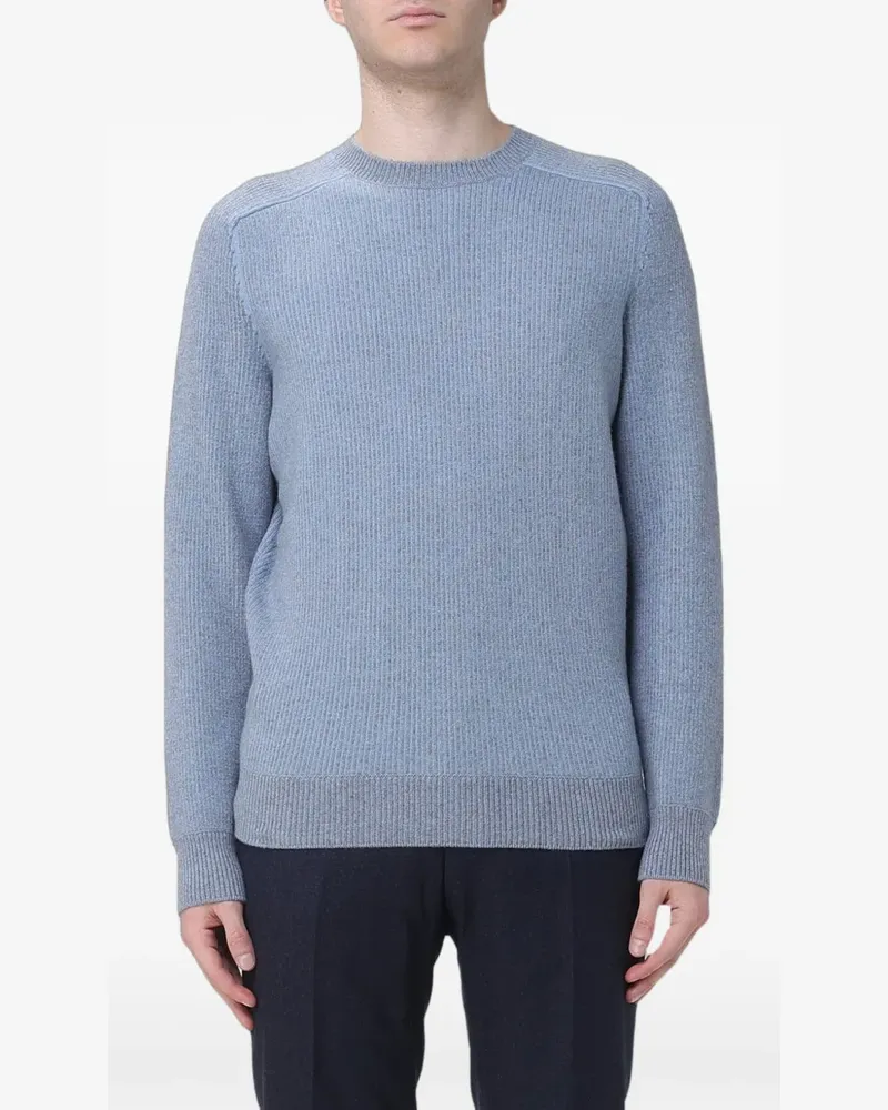 Ermenegildo Zegna Gerippter Kaschmirpullover - Blau Blau