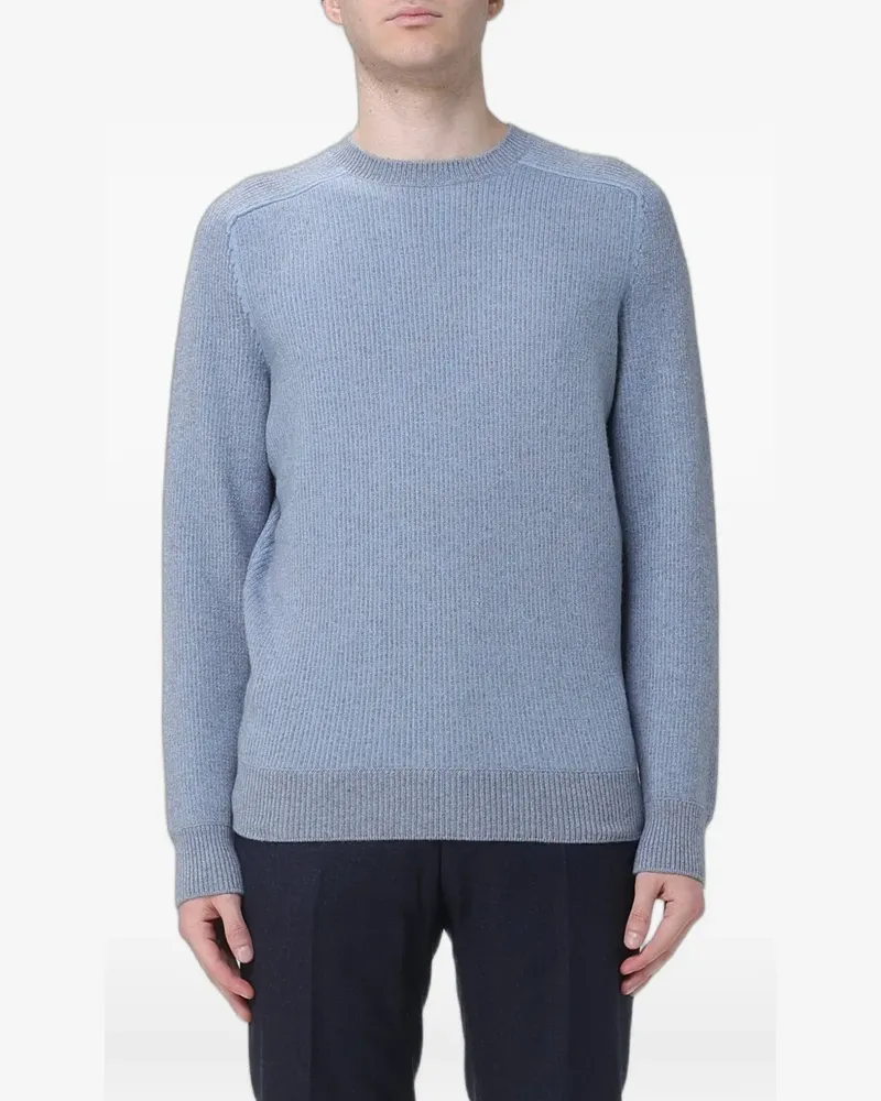 Ermenegildo Zegna ribbed-knit cashmere sweater - Blau Blau