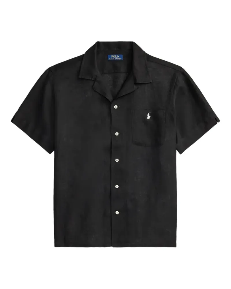 Ralph Lauren Hemd mit Logo-Stickerei - Schwarz Schwarz