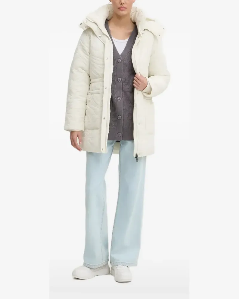 Desigual Gesteppte Kapuzenjacke - Weiß Weiß