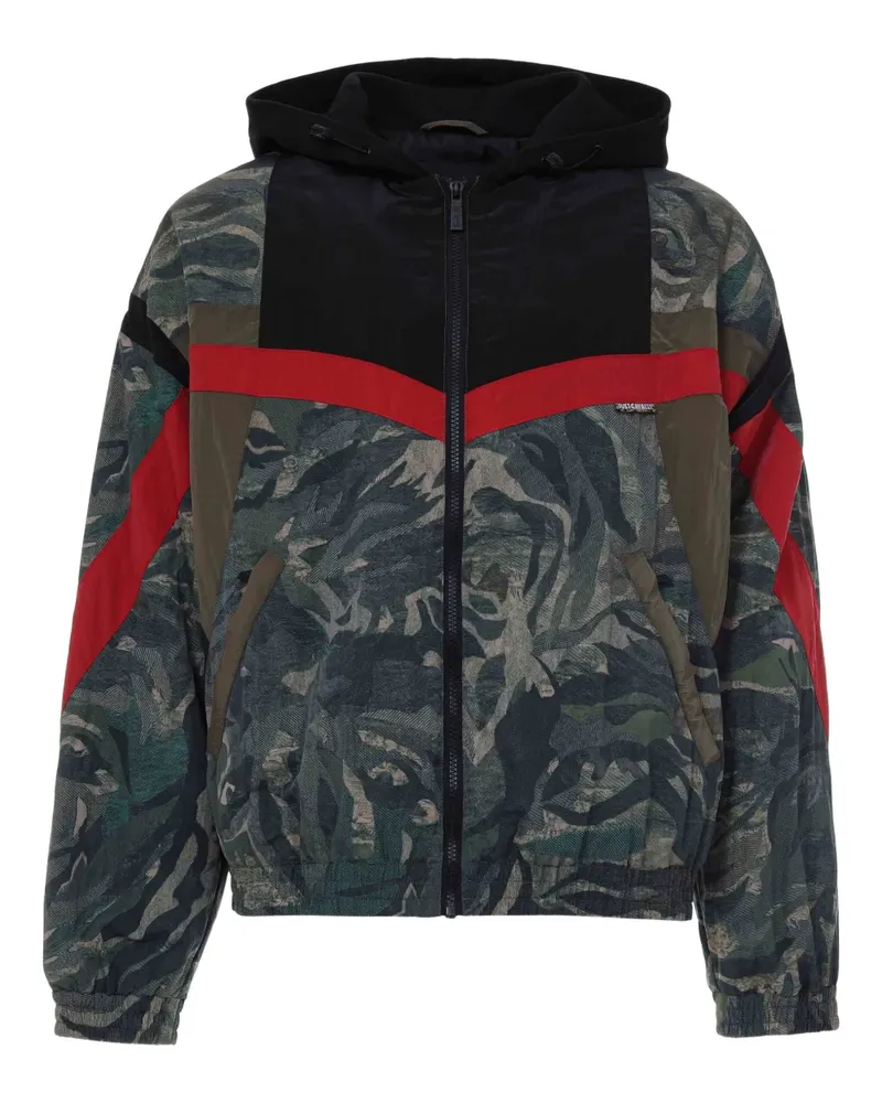 Just Cavalli Tiger Camu Kapuzenjacke - Grün Grün
