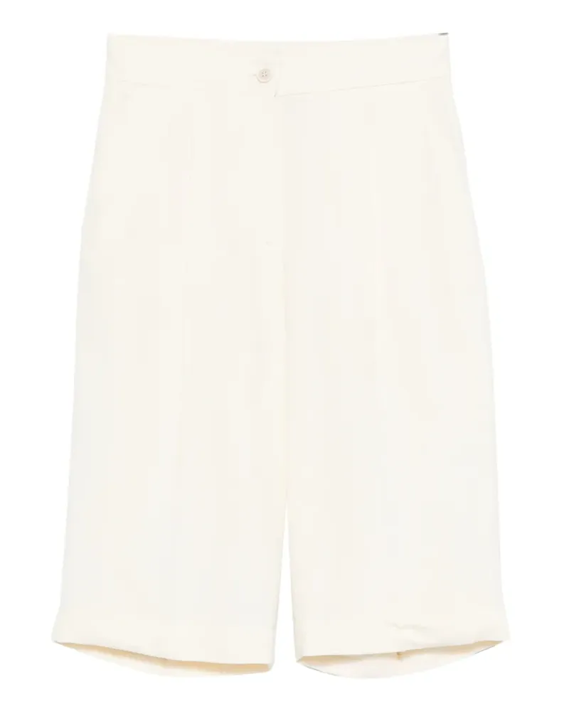 Antonelli Firenze Geknöpfte Shorts mit Umschlag - Nude Nude