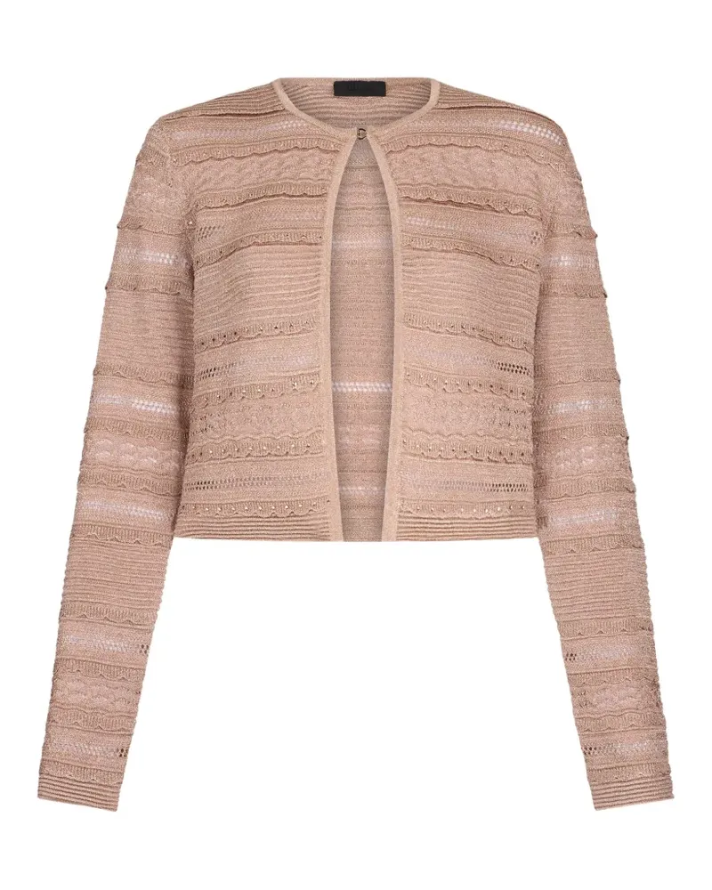 Liu Jo openwork button cardigan - Rosa Rosa