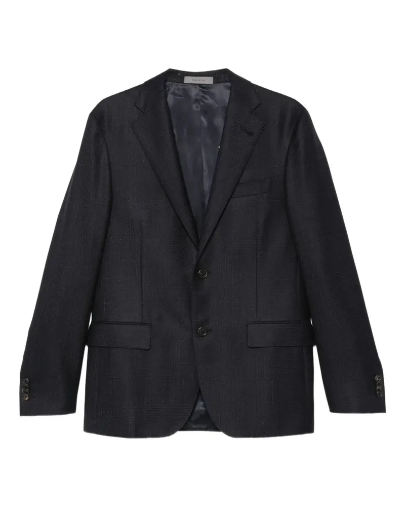 Corneliani Einreihiger Anzug mit Karomuster - Blau Blau