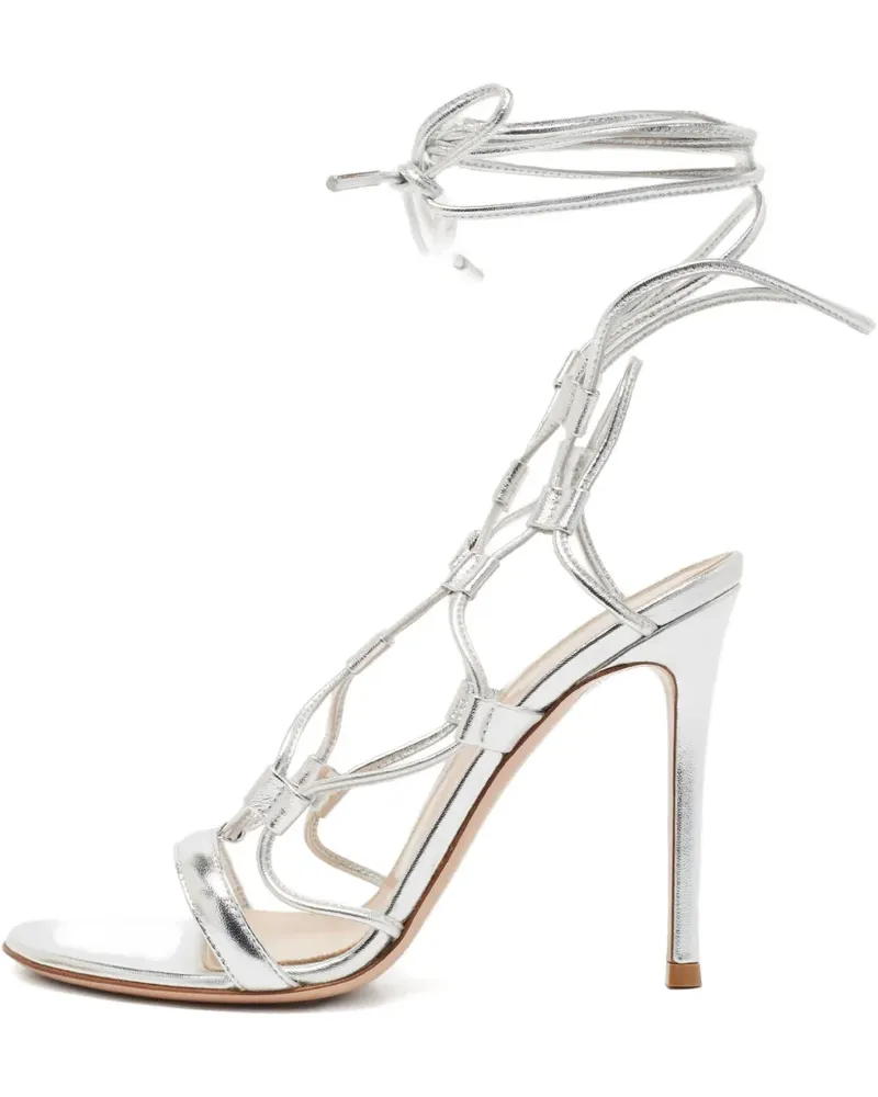 Gianvito Rossi 2024 Sandalen aus Leder - Metallic Metallic