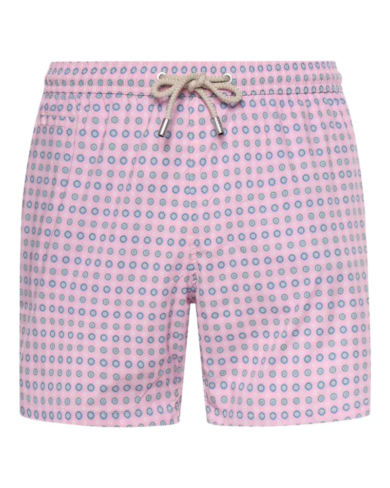 MC2 Saint Barth geometric-print drawstring swim shorts - Rosa Rosa