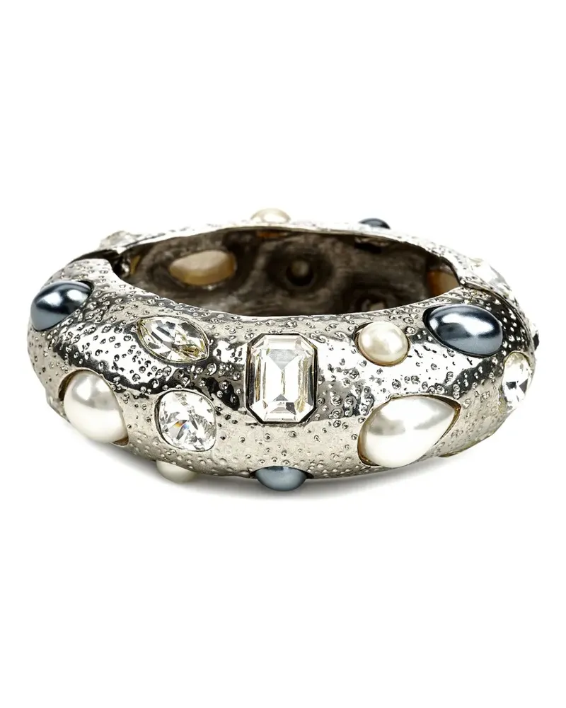 Kenneth Jay Lane Armreif mit Perle - Silber Silber