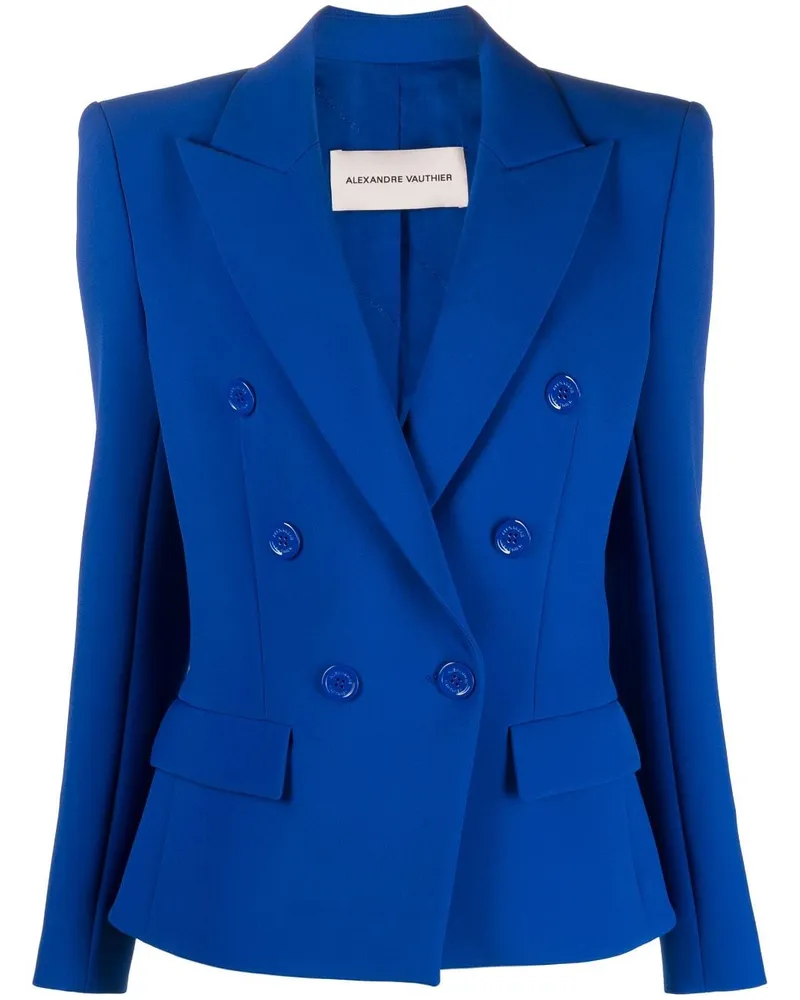 Alexandre Vauthier Doppelreihiger Blazer Blau