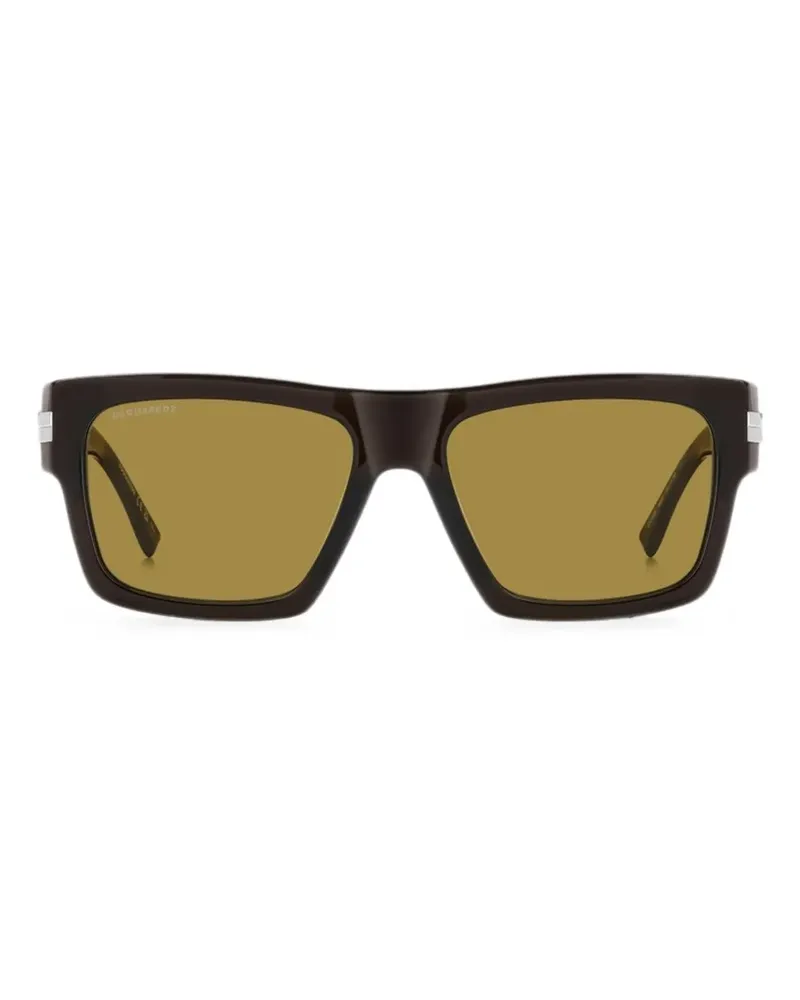 Dsquared2 Sonnenbrille mit eckigem Gestell - Braun Braun