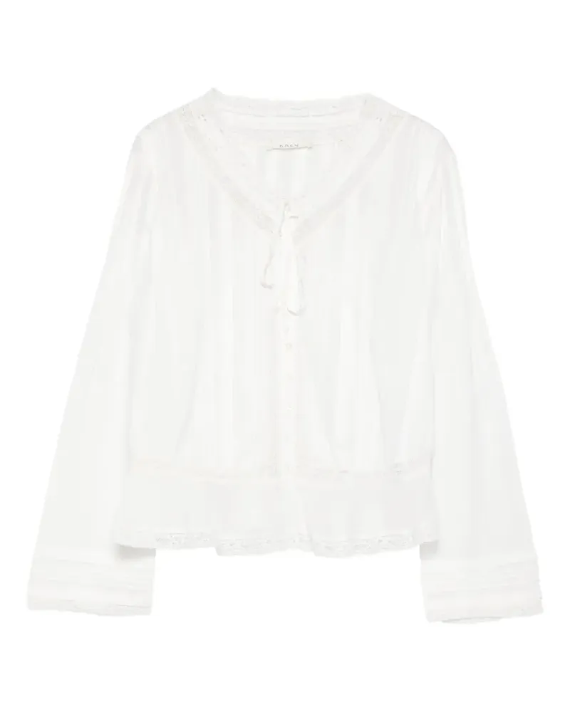 DÔEN Hillock lace-detail blouse - Weiß Weiß