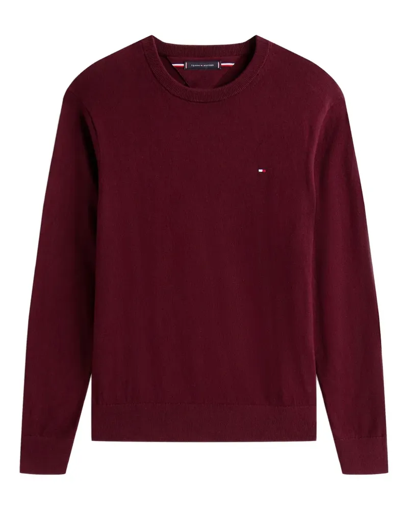 Tommy Hilfiger Pullover mit rundem Ausschnitt - Rot Rot