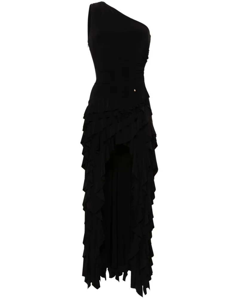 NISSA Maxikleid mit Rüschen - Schwarz Schwarz