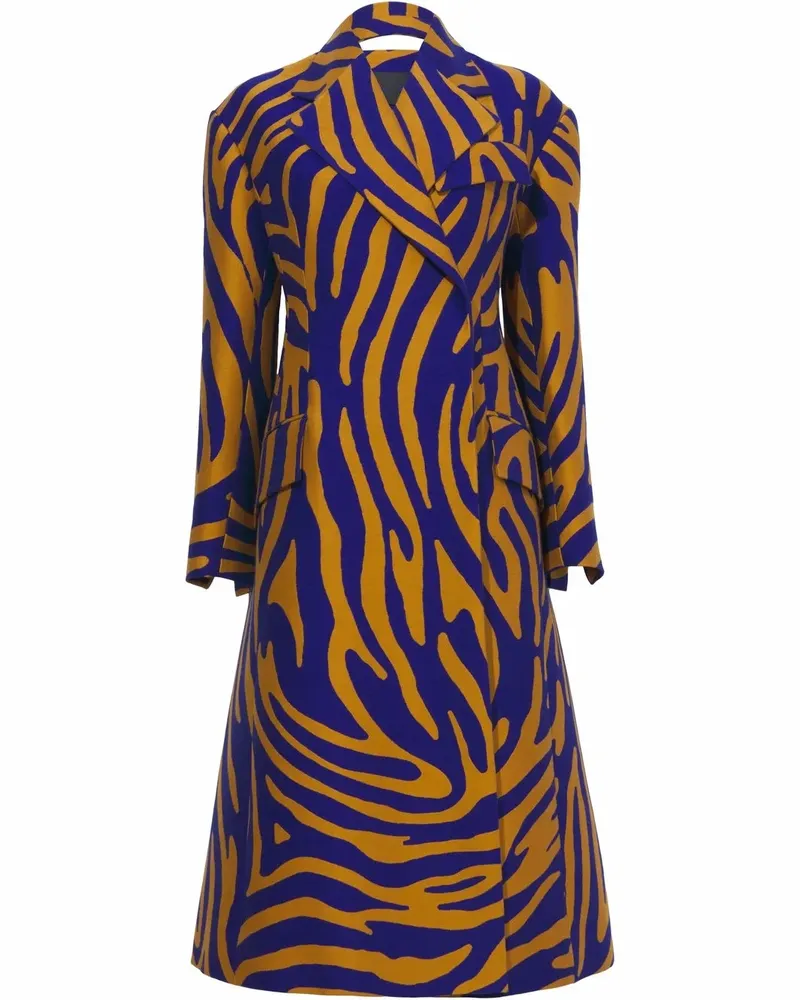 Proenza Schouler Mantel mit abstraktem Print - Blau Blau