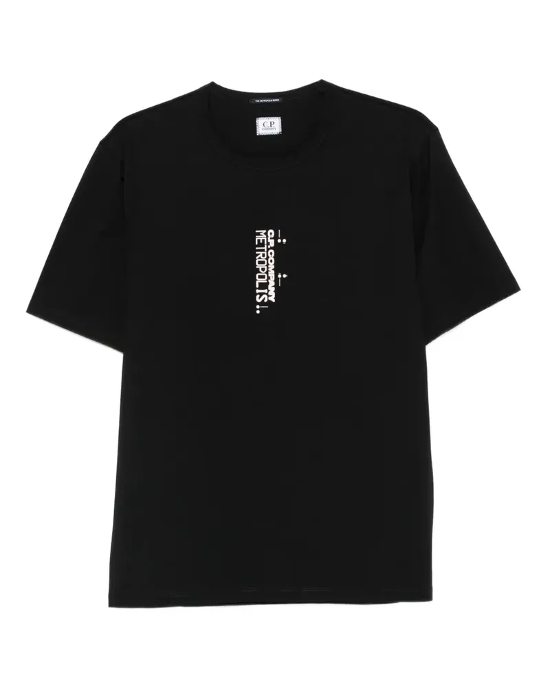 C.P. Company T-Shirt mit grafischem Print - Schwarz Schwarz