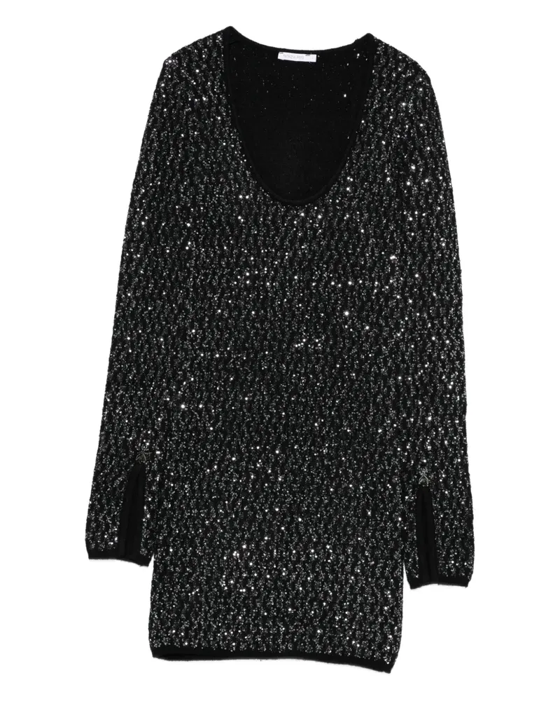 Patrizia Pepe Minikleid mit Pailletten - Schwarz Schwarz