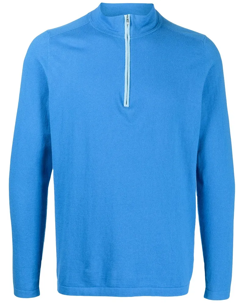 N.Peal Pullover mit Reißverschluss Blau