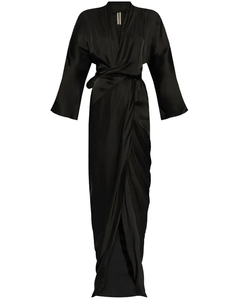 Rick Owens Gewickeltes Abendkleid - Schwarz Schwarz