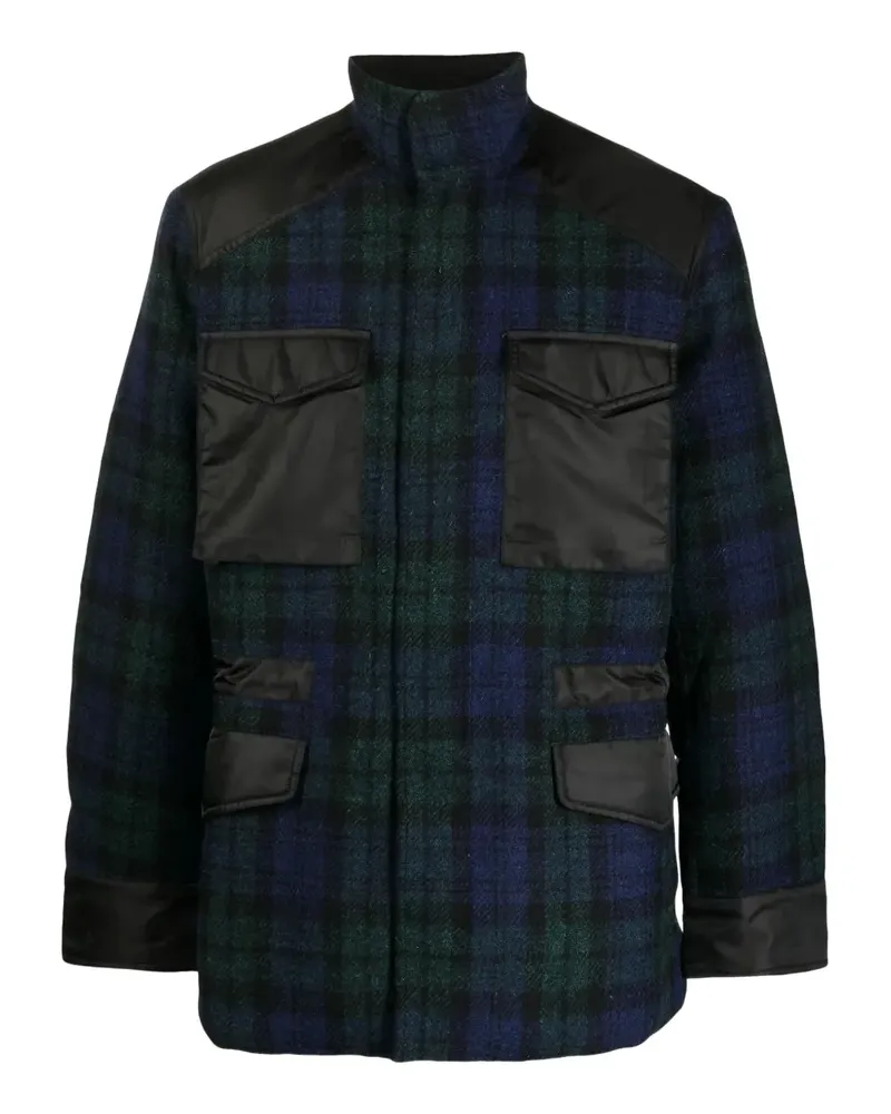 maharishi Bomberjacke mit Schottenkaro - Grün Grün
