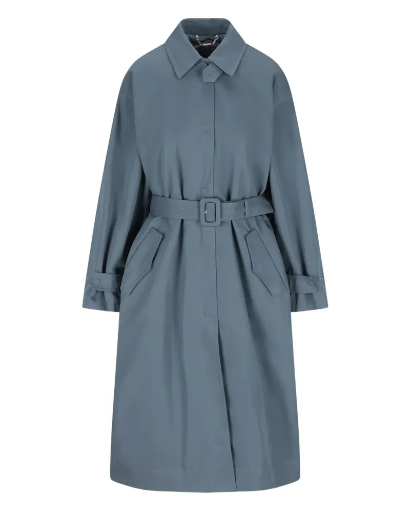 Fendi Gesteppter Mantel mit Gürtel - Blau Blau