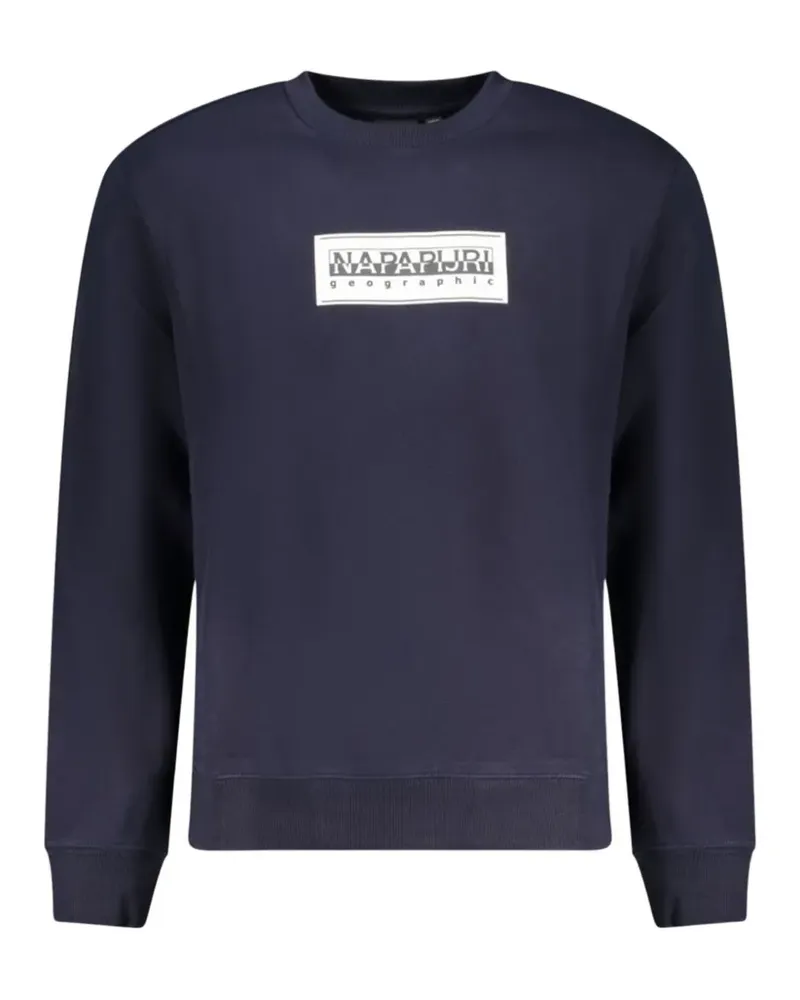 Napapijri Box Logo logo-print sweater - Blau Blau