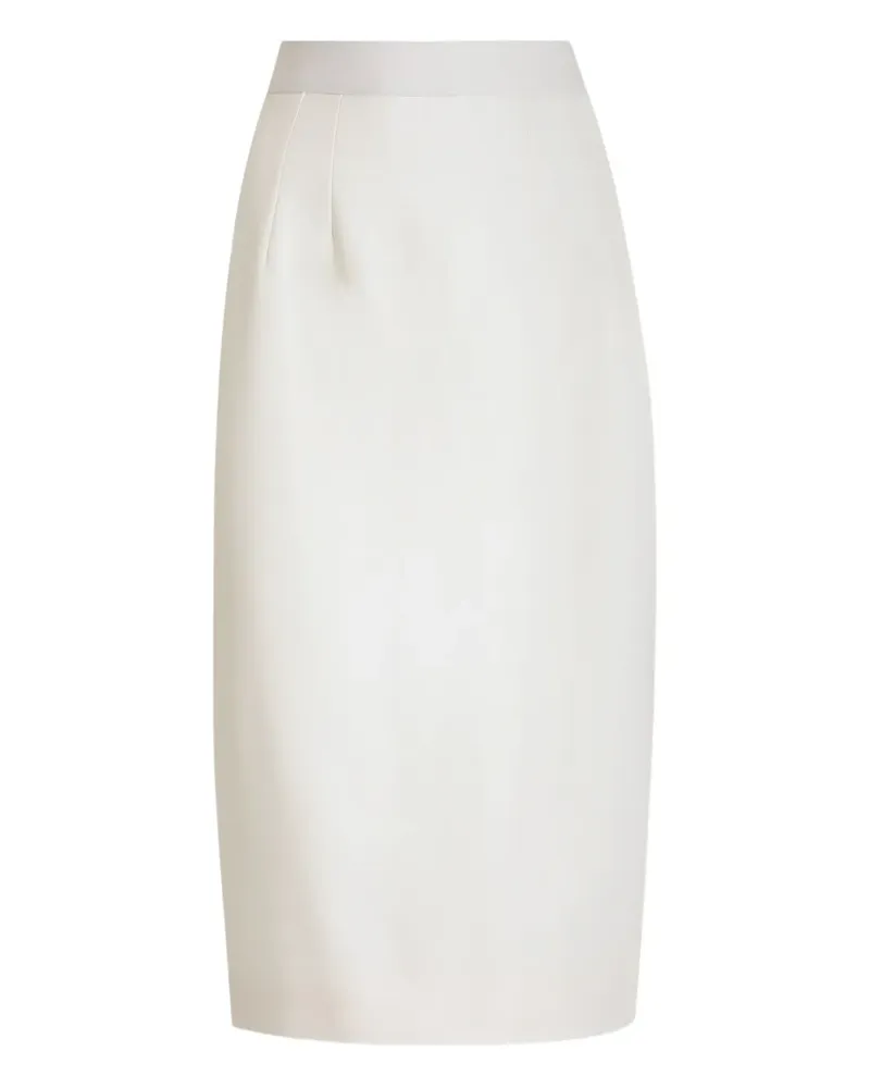 Dolce & Gabbana Mittellanger Bleistiftrock - Weiß Weiß