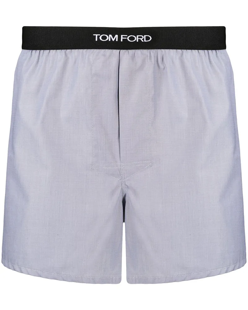 Tom Ford Boxershorts mit Logo-Bund - Grau Grau