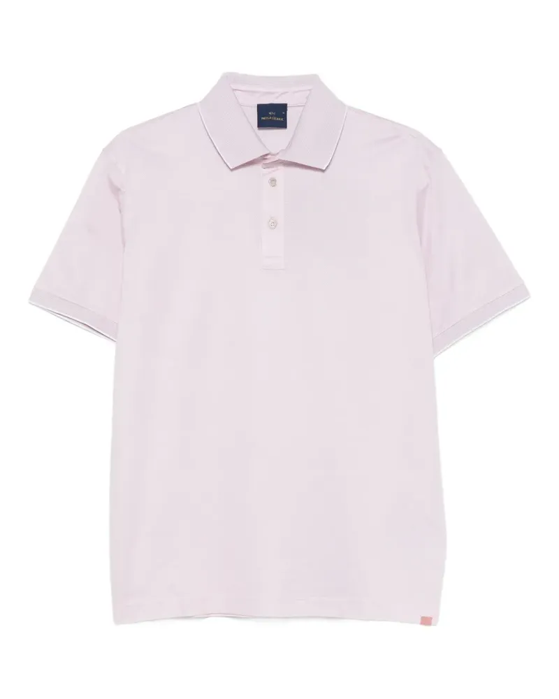Paul & Shark contrast-trim short-sleeve polo shirt - Rosa Rosa