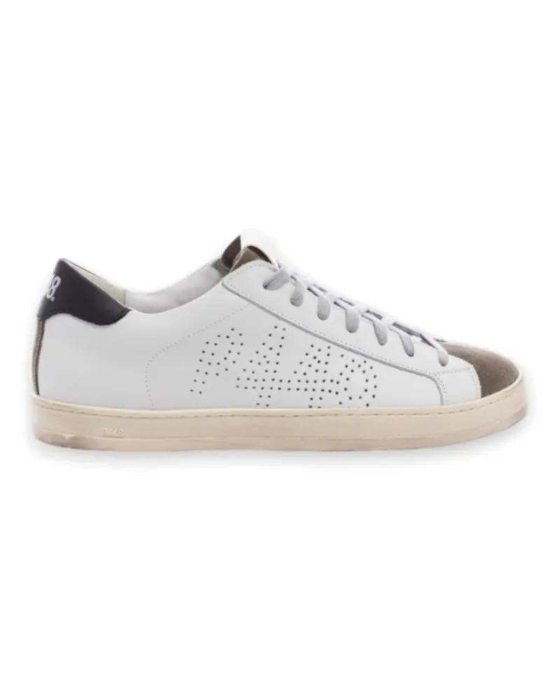 P448 John logo-perforated sneakers - Weiß Weiß