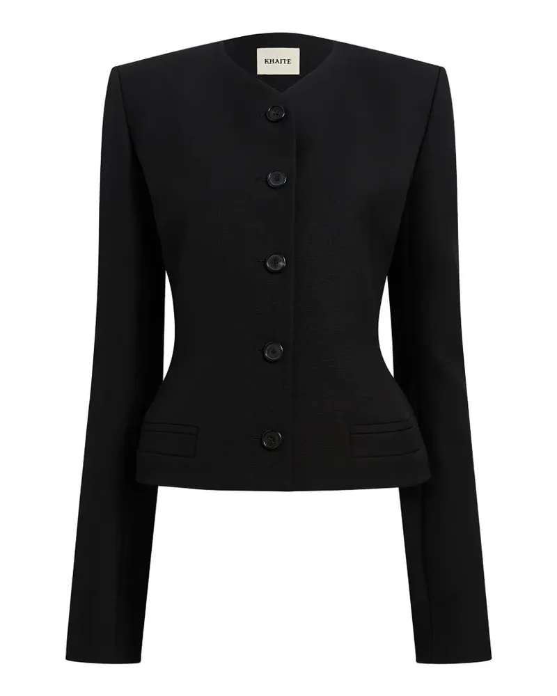 KHAITE Nara Jacke - Schwarz Schwarz