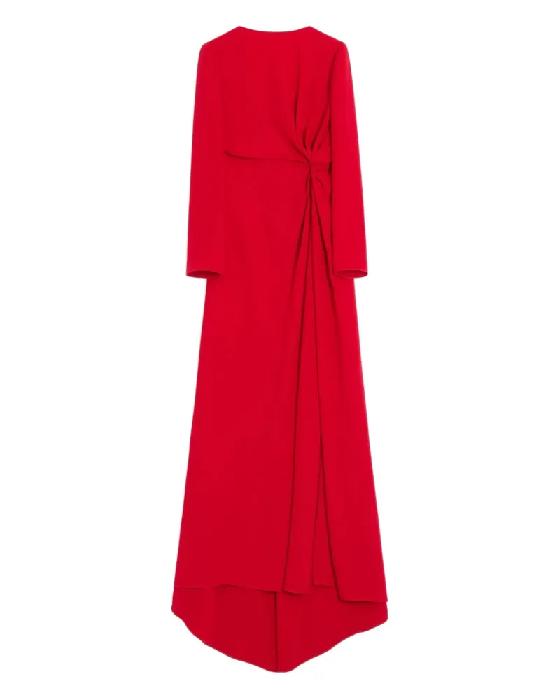 Valentino Garavani Gerafftes Cady Couture Maxikleid - Rot Rot