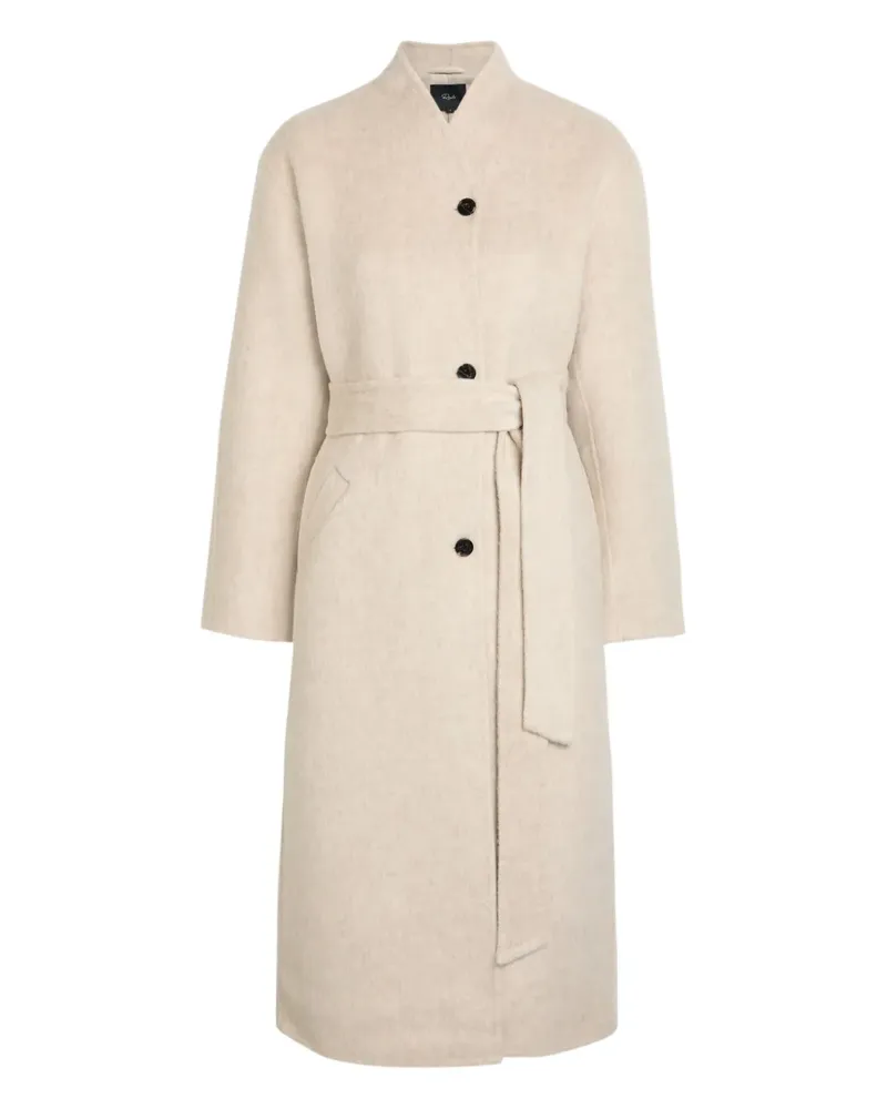 RAILS Roland belted button coat - Nude Nude
