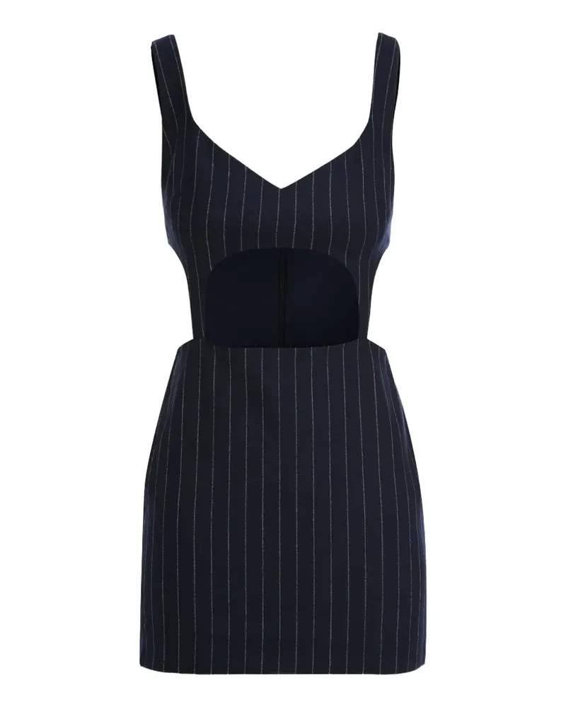 Zeynep Arcay Minikleid mit Nadelstreifen - Blau Blau