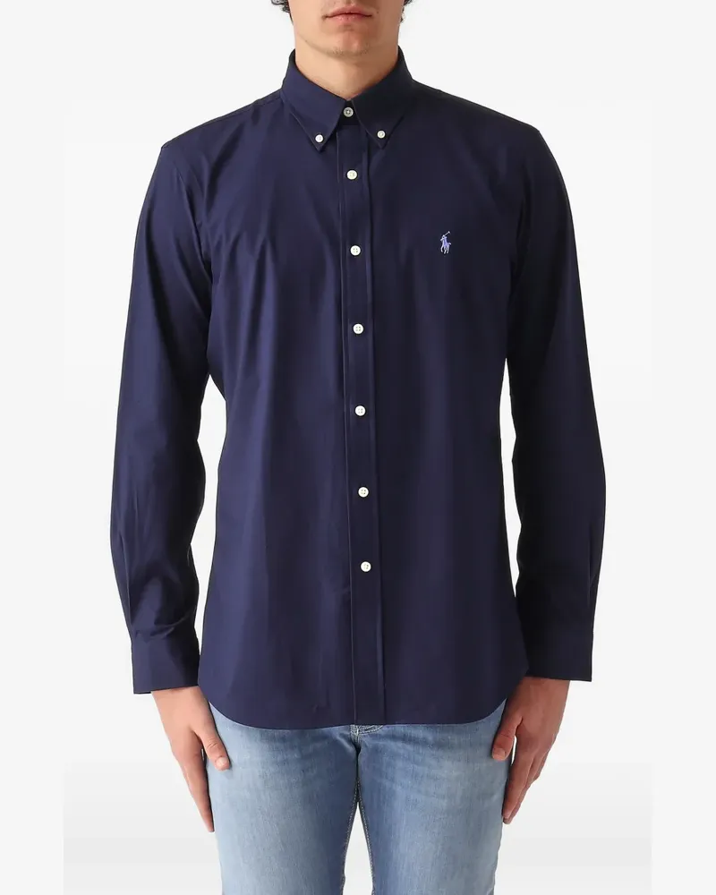 Ralph Lauren logo-embroidered button-down shirt - Blau Blau