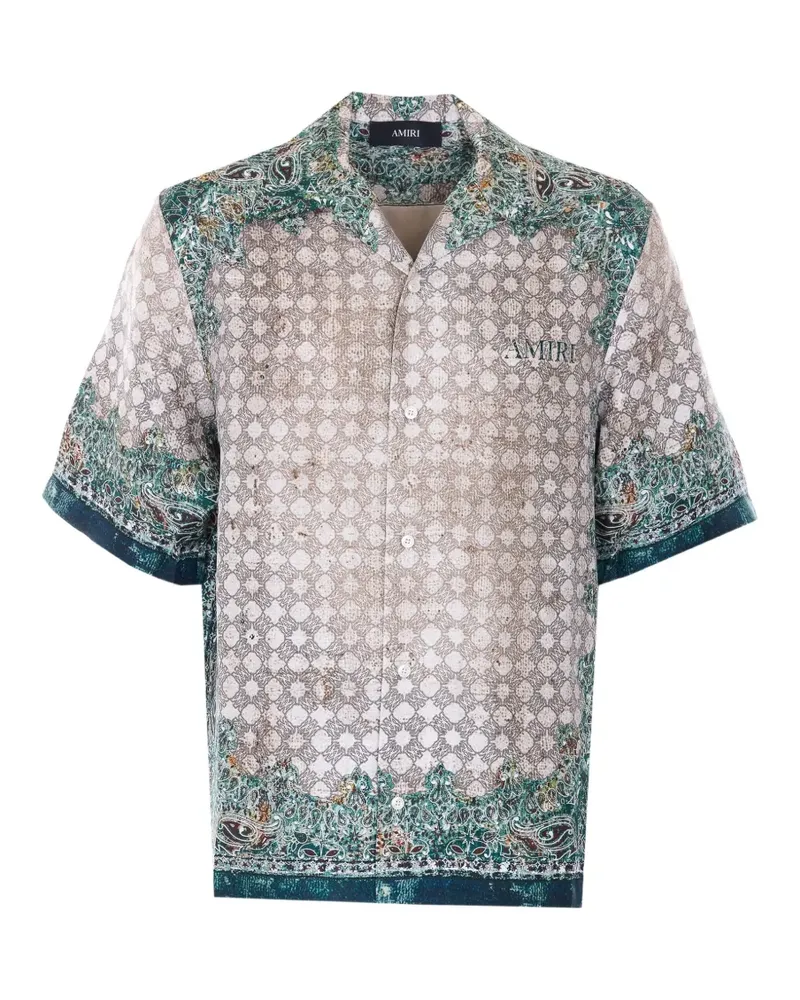 Amiri Hemd mit Bandana-Print - Nude Nude