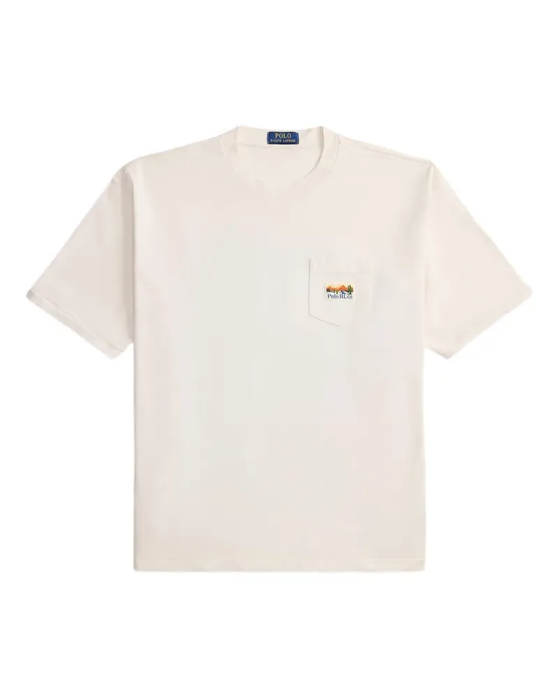 Ralph Lauren T-Shirt mit lockerem Schnitt - Weiß Weiß