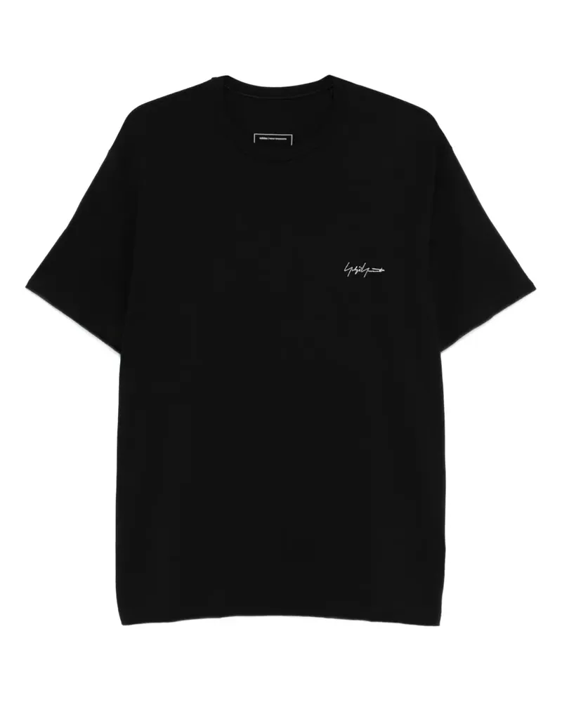 Y-3 T-Shirt mit Logo - Schwarz Schwarz