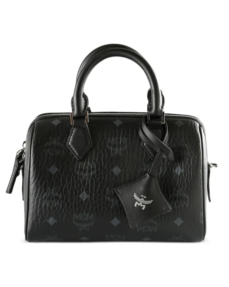 MCM Ella Tote Bag mit Monogramm - Schwarz Schwarz