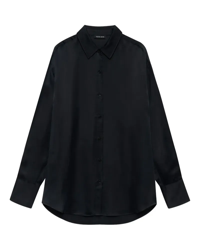 Anine Bing Essie Button-down-Hemd - Schwarz Schwarz
