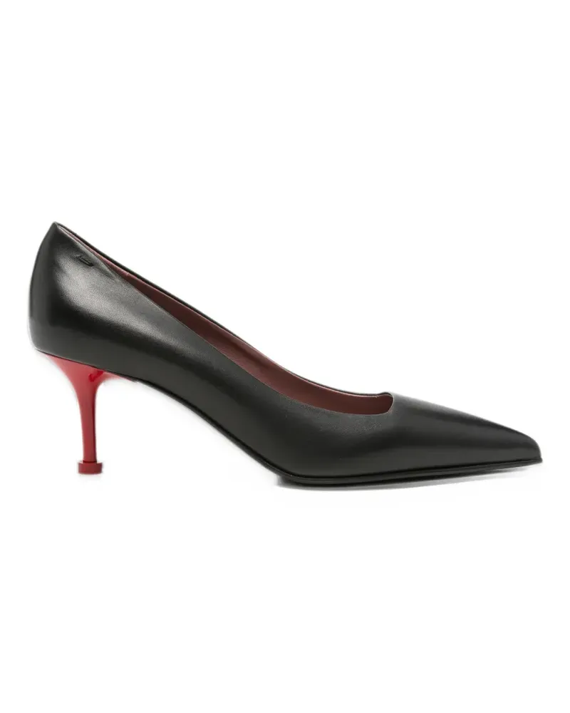 Premiata pointed-toe leather pumps - Schwarz Schwarz