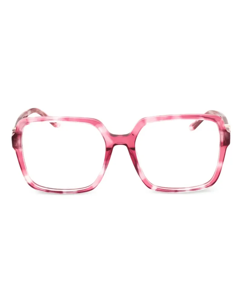 Guess Eckige Oversized-Brille - Rosa Rosa