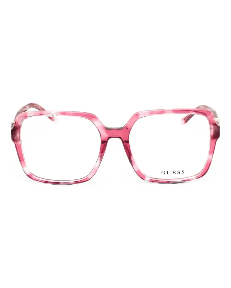 Guess Eckige Oversized-Brille - Rosa Rosa