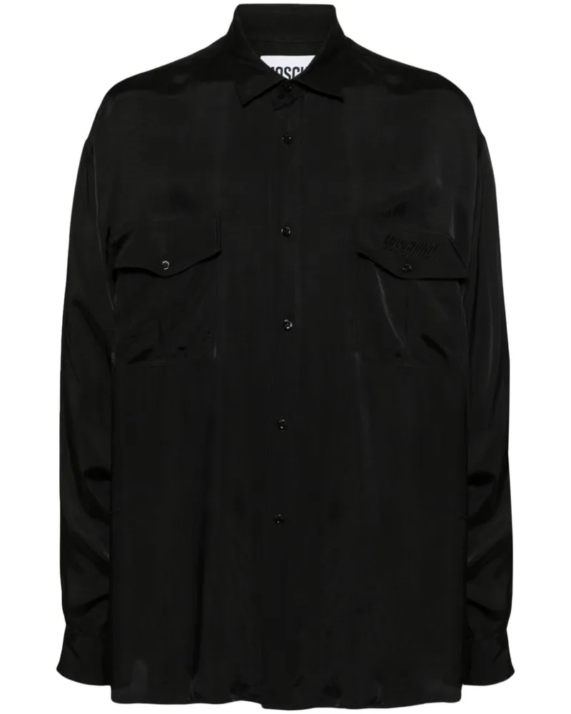 Moschino Langärmeliges Hemd - Schwarz Schwarz