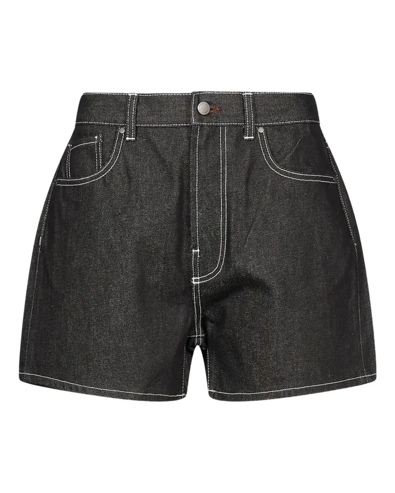 Entire Studios Shorts mit Kontrastnähten - Schwarz Schwarz