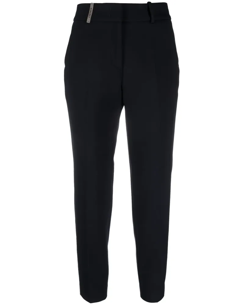 Peserico Cropped-Hose - Blau Blau