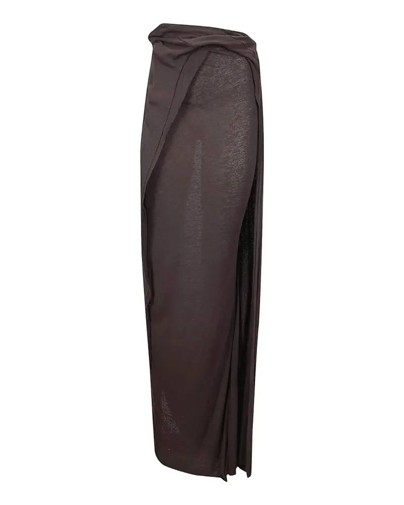 OTTOLINGER slitted wrap skirt - Braun Braun